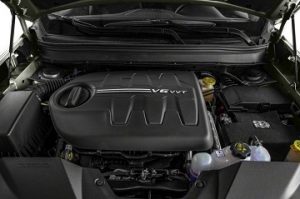 Engine appearance of the 2021 Jeep Cherokee available at Beaman Chrysler Dodge Jeep Ram