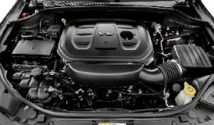 Engine appearance of the 2021 Jeep Grand Cherokee available at Beaman Chrysler Dodge Jeep Ram