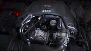 Engine appearance of the 2021 Jeep Wrangler available at Beaman Chrysler Dodge Jeep Ram