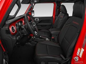 Interior appearance of the 2021 Jeep Gladiator available at Beaman Chrysler Dodge Jeep Ram