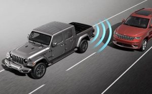 One of the safety features of the 2021 Jeep Gladiator available at Beaman Chrysler Dodge Jeep Ram