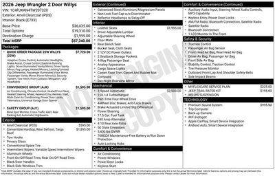2026 Jeep Wrangler Willys