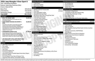 2026 Jeep Wrangler Sport S