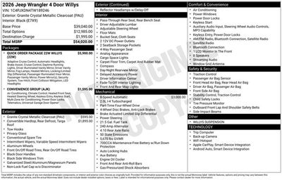 2026 Jeep Wrangler Willys