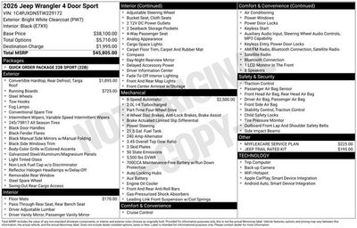 2026 Jeep Wrangler Sport