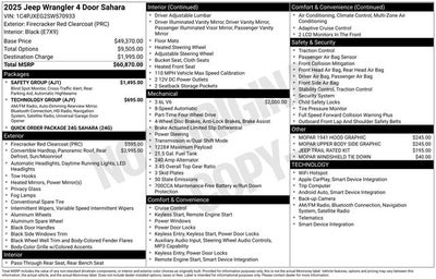 2025 Jeep Wrangler Sahara