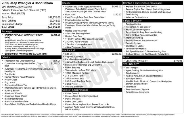 2025 Jeep Wrangler Sahara