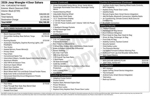 2026 Jeep Wrangler Sahara