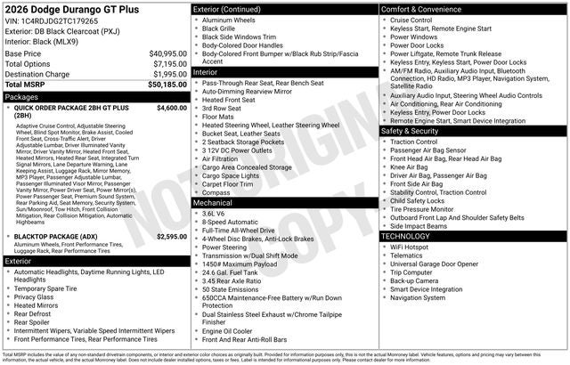 2026 Dodge Durango GT Plus