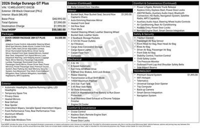 2026 Dodge Durango GT Plus