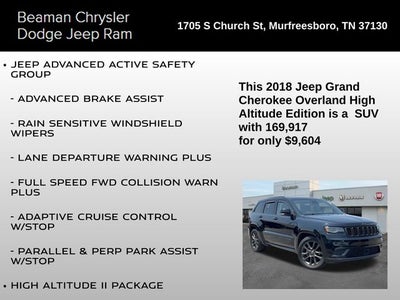 2018 Jeep Grand Cherokee Overland