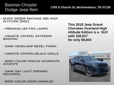 2018 Jeep Grand Cherokee Overland