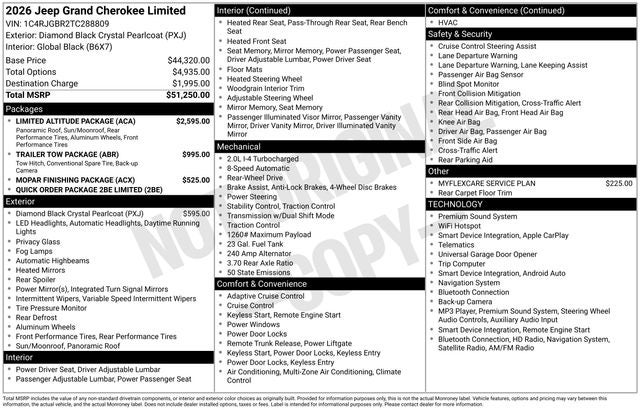 2026 Jeep Grand Cherokee Limited