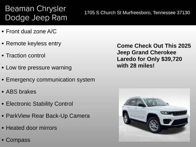 2025 Jeep Grand Cherokee Laredo