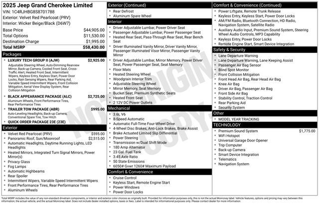 2025 Jeep Grand Cherokee Limited