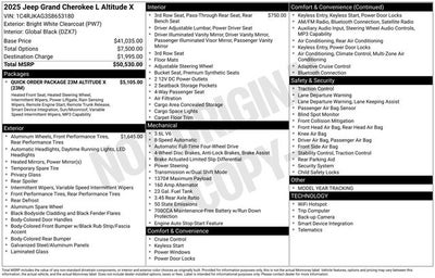 2025 Jeep Grand Cherokee Altitude X