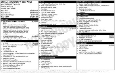 2026 Jeep Wrangler Willys