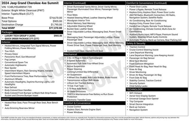 2024 Jeep Grand Cherokee 4xe Base