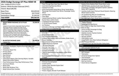 2026 Dodge Durango GT