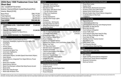 2026 RAM Ram 1500 Tradesman