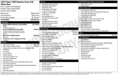 2027 RAM Ram 1500 Express