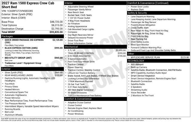 2027 RAM Ram 1500 Express