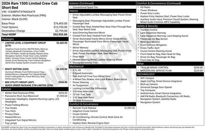 2026 RAM Ram 1500 Limited