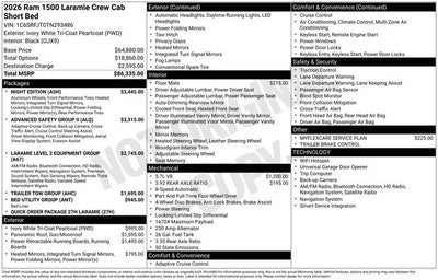 2026 RAM Ram 1500 Laramie