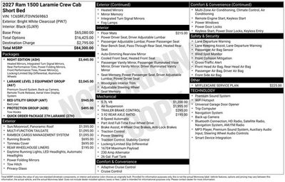 2027 RAM Ram 1500 Laramie
