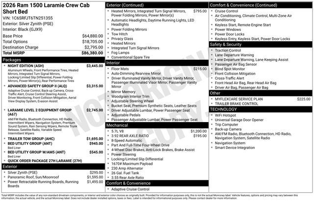 2026 RAM Ram 1500 Laramie