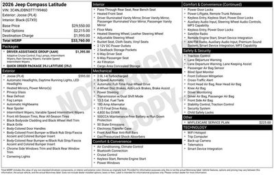 2026 Jeep Compass Latitude