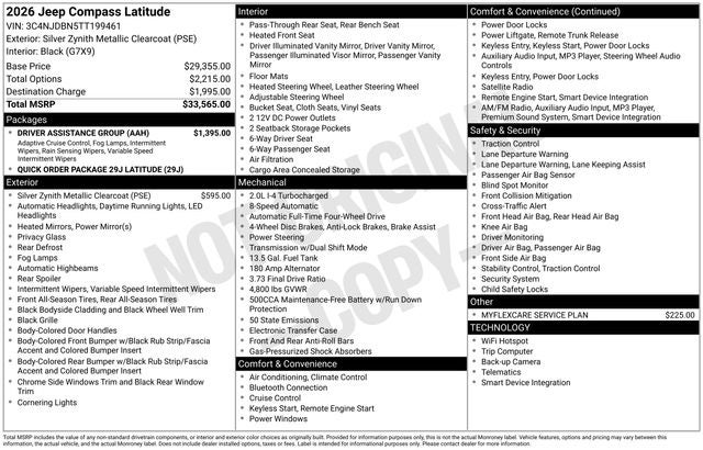 2026 Jeep Compass Latitude