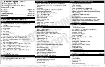 2026 Jeep Compass Latitude