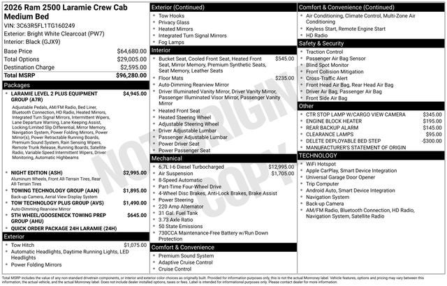 2026 RAM Ram 2500 Laramie