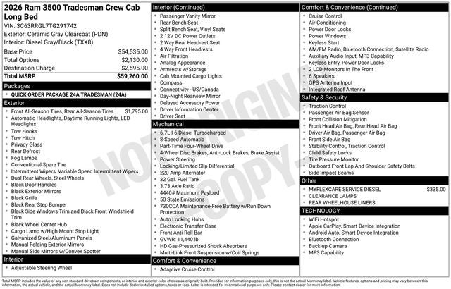 2026 RAM Ram 3500 Tradesman