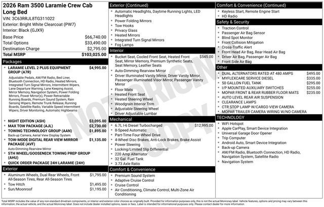 2026 RAM Ram 3500 Laramie