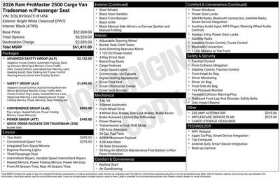 2026 RAM Ram ProMaster High Roof