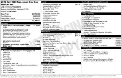 2026 RAM Ram 2500 Tradesman