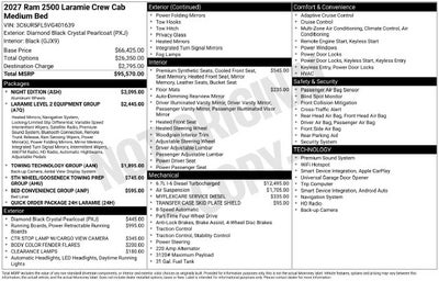 2027 RAM Ram 2500 Laramie
