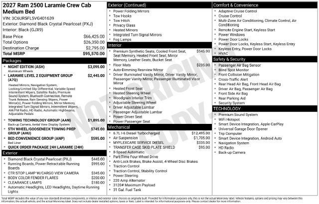 2027 RAM Ram 2500 Laramie