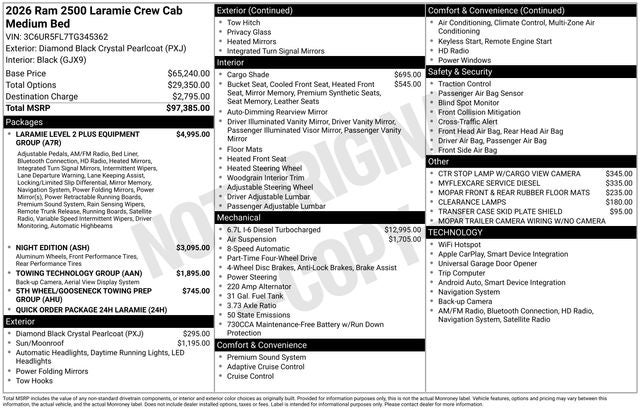 2026 RAM Ram 2500 Laramie