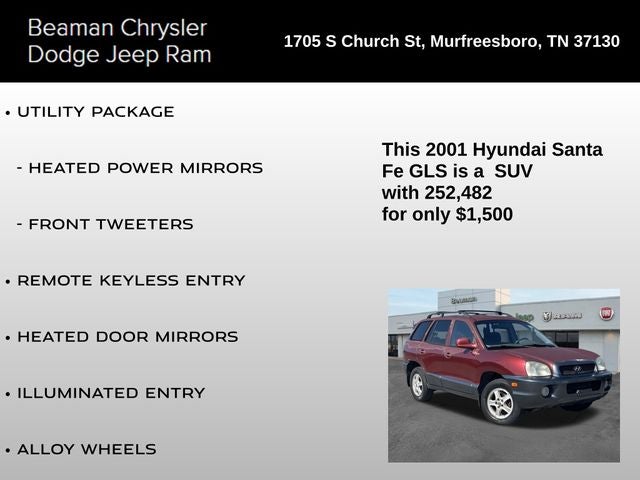 2001 Hyundai Santa Fe GLS 2.7L V6