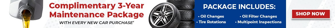 Get complimentary maintenance on every new car purchase