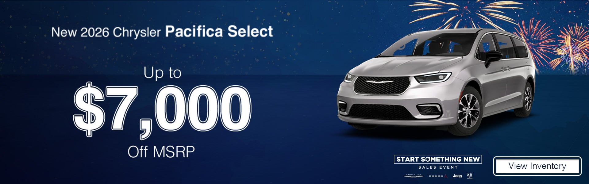 2026 Chrysler Pacifica Select – Save $7,000