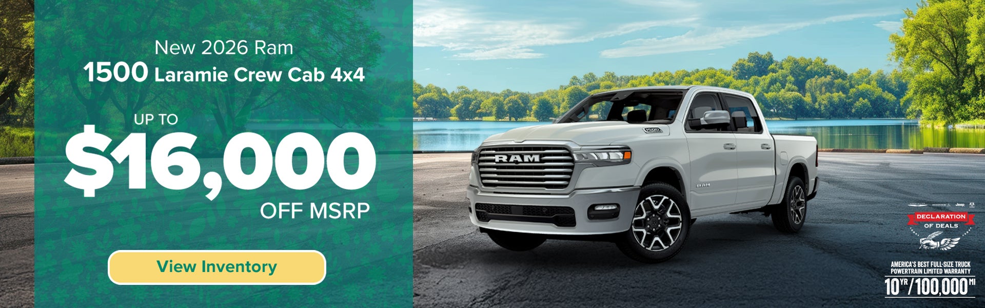 New 2026 Ram 1500 Laramie Crew Cab 4x4