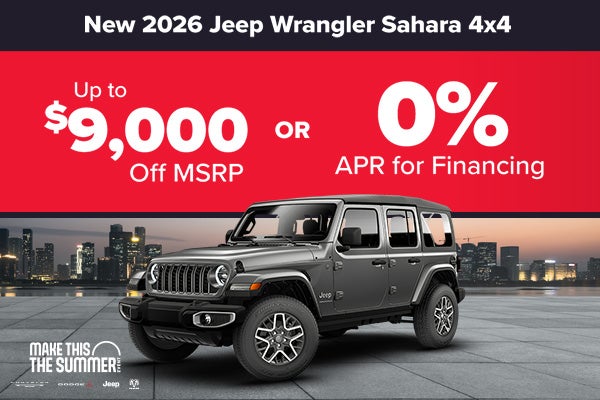 New 2026 Jeep Wrangler Sahara 4x4