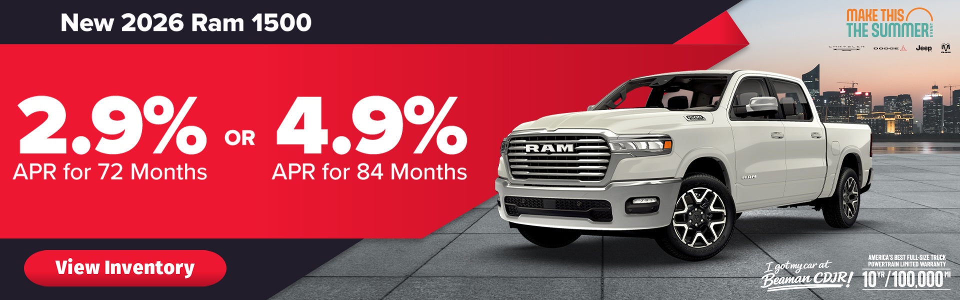 2026 Ram 1500 – 2.9% or 4.9% APR – Murfreesboro, TN