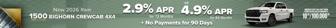 New 2026 Ram 1500 Big Horn Crew Cab 4x4 