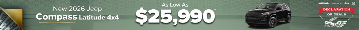 New 2026 Jeep Compass Latitude 4x4