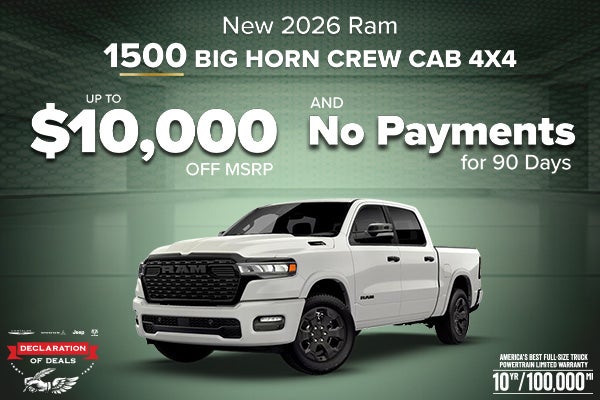 New 2026 Ram 1500 Big Horn Crew Cab 4x4